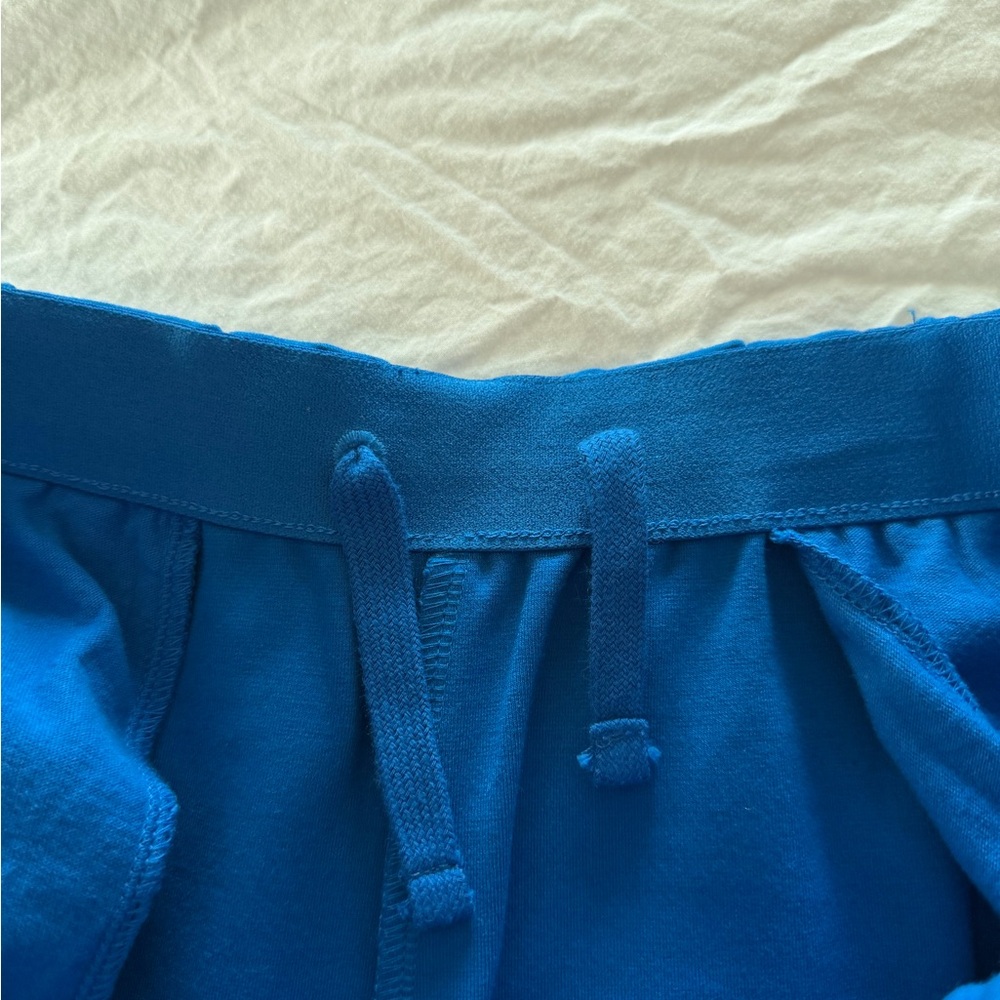 Everlane Electric Blue Tailored Elastic-Waist Dress Pants - Picture 4 of 11